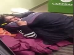 A homeless man gets caught on video masturbating to his unclean wife while concealed in that location.